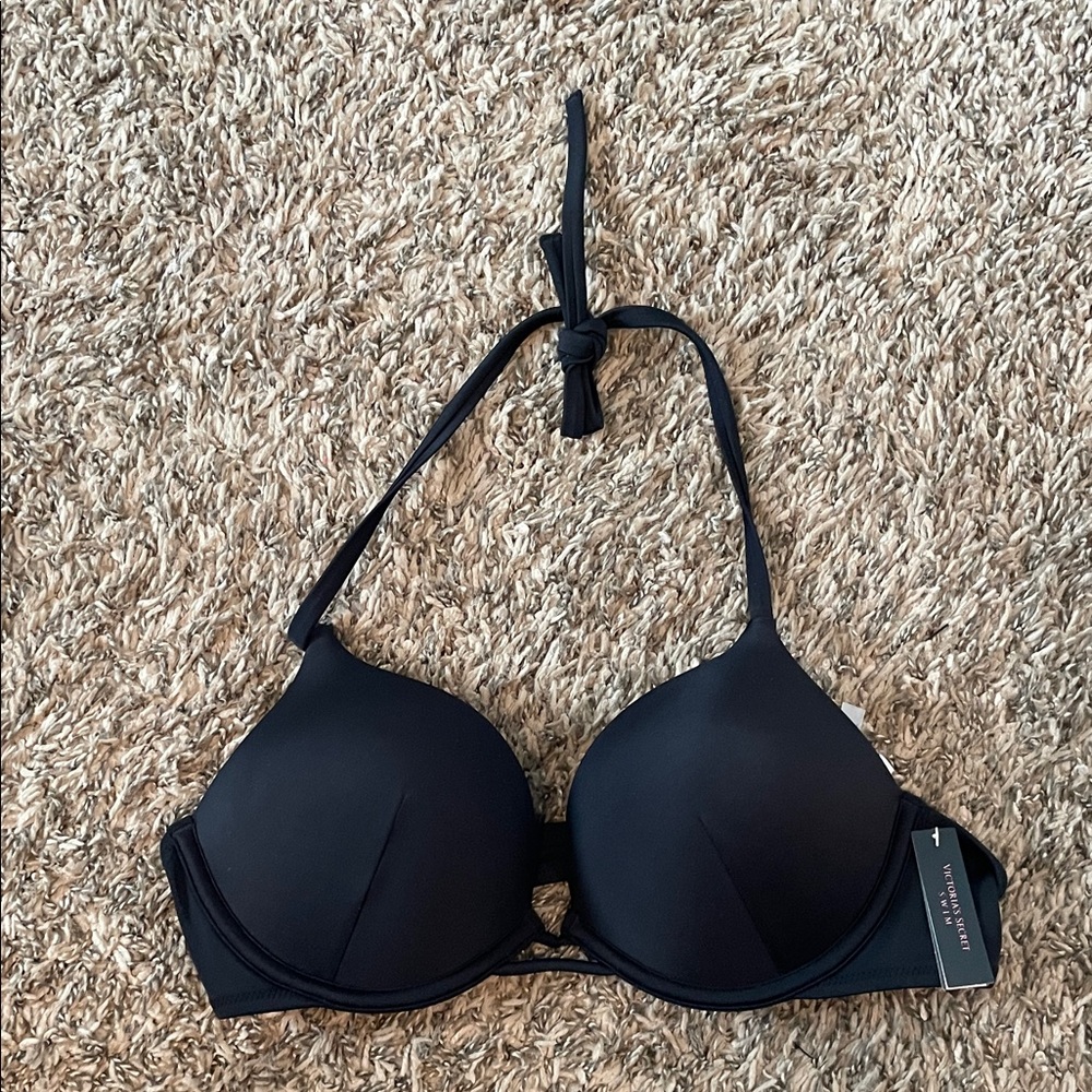 Victoria's Secret Black Halter Bikini Top